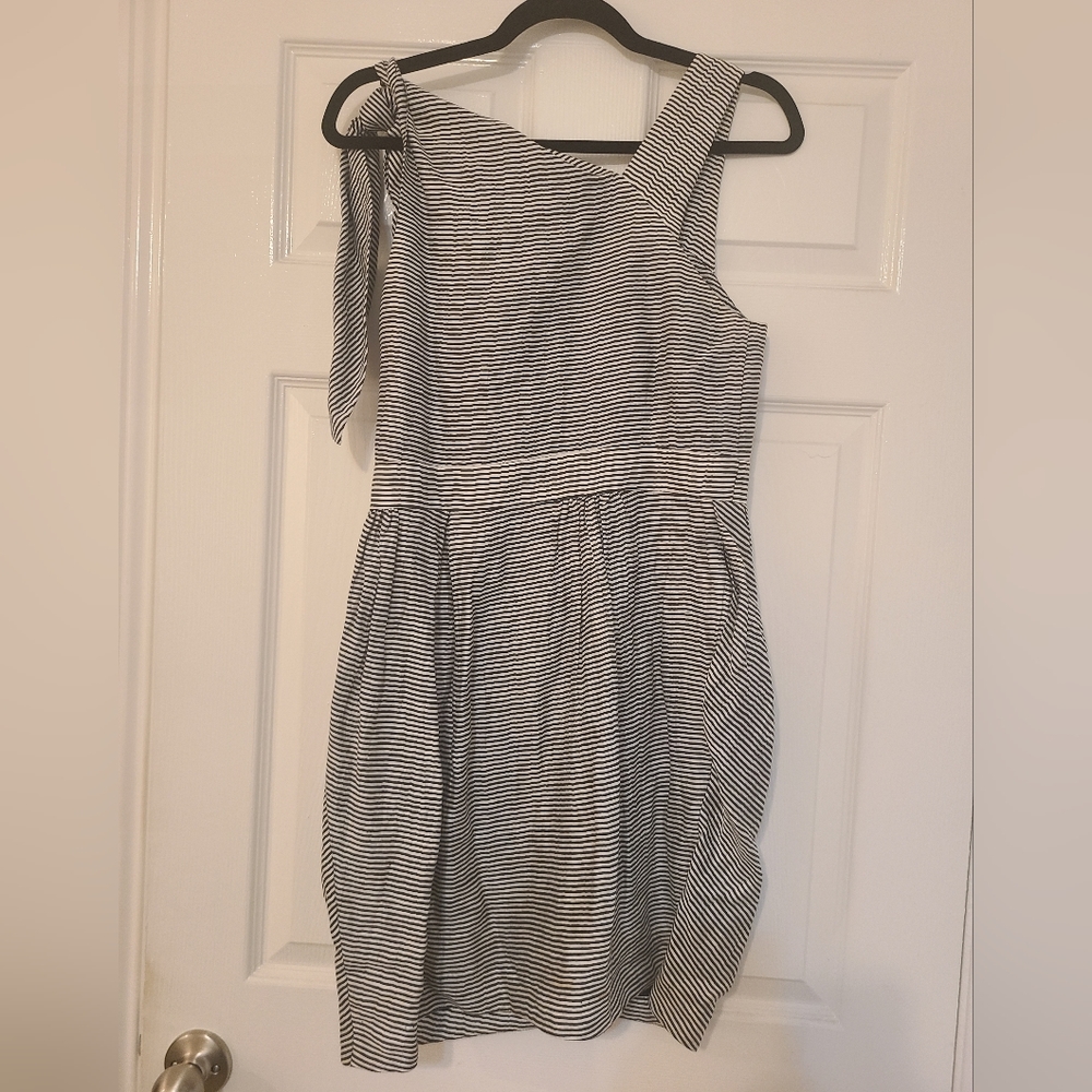 Cynthia Rowley asymmetrical neck dress